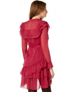 Платье Anastai Ruffle Mini Dress, цвет Deep Pink Ted Baker