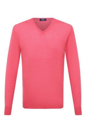 Пуловер из кашемира и шелка Fedeli. Цвет: розовый