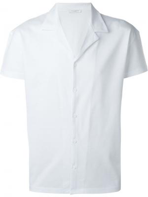 Рубашка с короткими рукавами Paolo Pecora. Цвет: белый