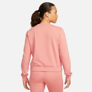 Женский свитшот с круглым вырезом Dri-FIT One, розовый Nike