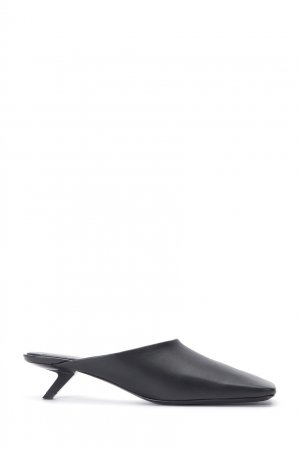 Черные мюли на низком каблуке Balenciaga. Цвет: черный