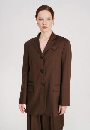 Пиджак Erika Cavallini. Цвет: коричневый