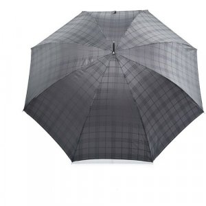 Зонт-трость , полуавтомат, купол 140 см, для мужчин, серый Pasotti. Цвет: серый