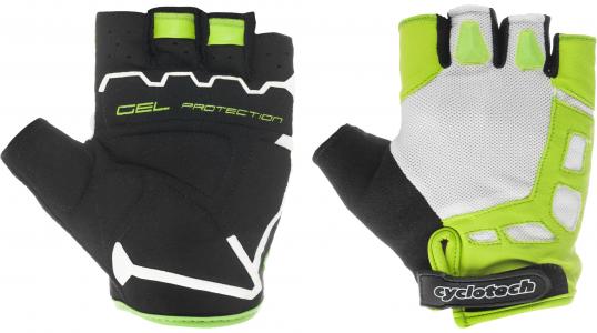 Велосипедные перчатки Sprint Cyclotech. Цвет: зеленый