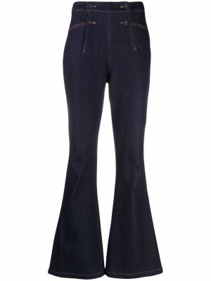 Расклешенные джинсы DVF Diane von Furstenberg. Цвет: синий