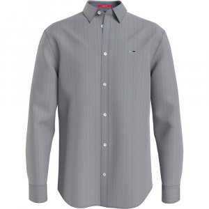 Рубашка с длинным рукавом Classic Oxford, серый Tommy Jeans