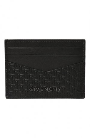 Кожаный футляр для кредитных карт Givenchy. Цвет: чёрный