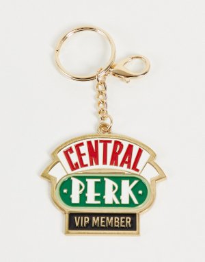 Брелок для ключей с цепочкой и надписью Central Perk Typo x Friends-Разноцветный