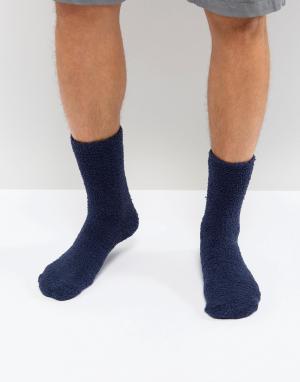 Темно-синие слиперы-носки ASOS DESIGN. Цвет: мульти