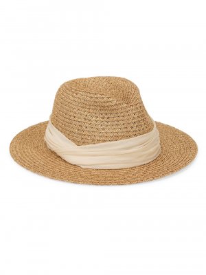 Упаковываемая плетеная шляпа Lillian Packable , кэмел Eugenia Kim