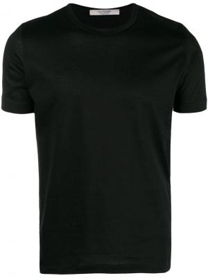 Однотонная футболка La Fileria For D'aniello. Цвет: черный