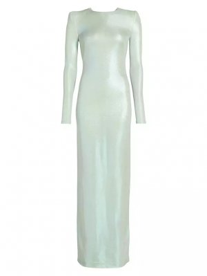 Трикотажное платье Frieze с длинными рукавами и пайетками , цвет iridescent Galvan