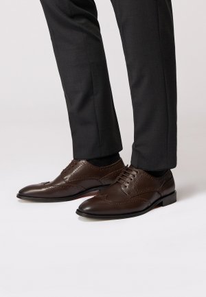 Элегантные туфли на шнуровке Anzugs Budapester , цвет dark brown Roy Robson