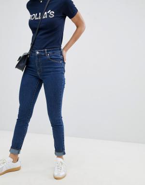 Укороченные джинсы скинни с завышенной талией Westcoast-Синий Rollas