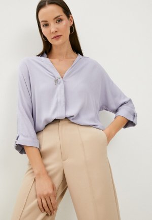 Блуза и брошь Baon. Цвет: фиолетовый