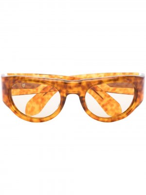 Солнцезащитные очки Clyde Jacques Marie Mage. Цвет: коричневый