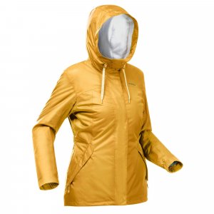 Водонепроницаемая зимняя куртка Decathlon для походов -10°C , желтый Quechua