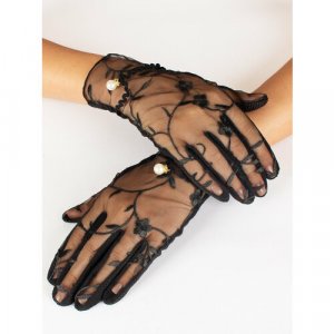 Перчатки, размер 16-18, черный Kamukamu. Цвет: черный