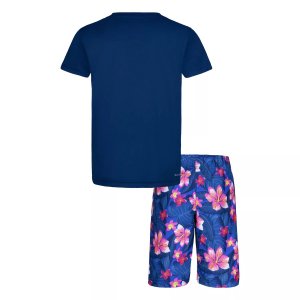 Комплект из футболки с цветочным принтом и шорт для плавания мальчиков 4–7 лет Hurley