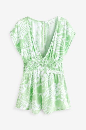 Зеленый пляжный костюм на обложке , Abercrombie & Fitch
