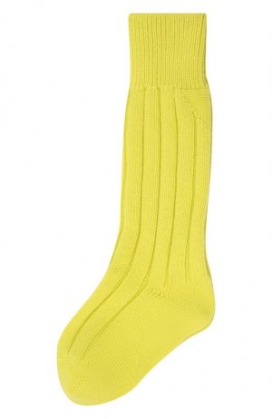 Кашемировые носки Bottega Veneta. Цвет: жёлтый
