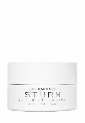 Крем для кожи вокруг глаз Dr. Barbara Sturm Антивозрастной увлажняющий Super Anti-Aging Eye Cream, 15 мл. Цвет: белый