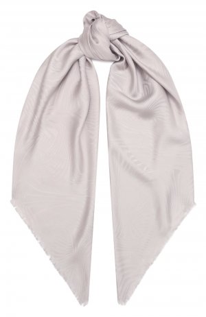 Шелковый платок Giorgio Armani. Цвет: серый