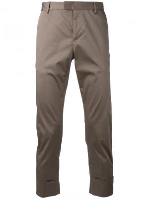 Классические брюки Paolo Pecora. Цвет: серый