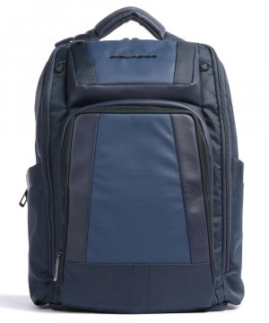 Рюкзак для ноутбука Wallaby 15 дюймов из переработанного полиэстера , синий Piquadro