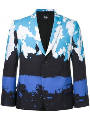 Пиджак с абстрактным принтом Wan Hung. Цвет: многоцветный