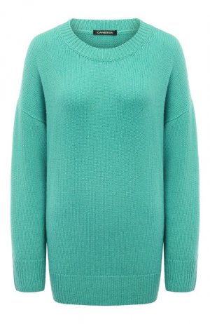 Кашемировый пуловер Canessa. Цвет: зелёный