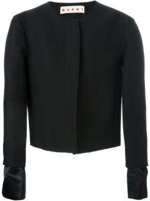 Пиджак с круглым вырезом Marni. Цвет: чёрный