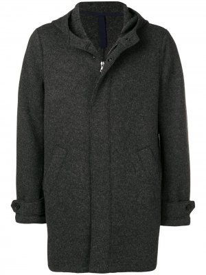 Однобортное приталенное пальто Harris Wharf London. Цвет: серый