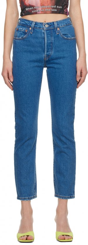 Синие укороченные джинсы 501 Original Levi's Levi's