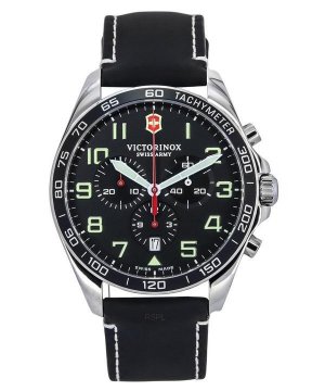 Swiss Army Fieldforce Chronograph Кварцевые мужские часы с черным циферблатом VIC241852 100M Victorinox