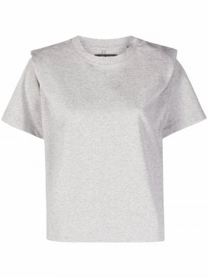 Zelitos pleat-detail T-shirt Isabel Marant. Цвет: серый