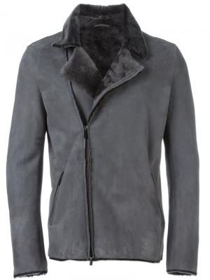 Куртка-дубленка Emporio Armani. Цвет: серый