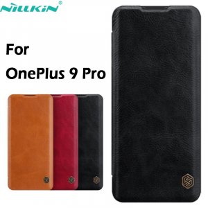 Для Oneplus 9 9R Pro IN/CN EU/NA раскладные чехлы Nillkin Qin Series из искусственной кожи откидной чехол 8T 8 7 7T 1+8T 1+8 1+7 1+7T 1+