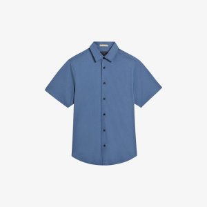 Рубашка из хлопкового джерси с короткими рукавами , синий Ted Baker