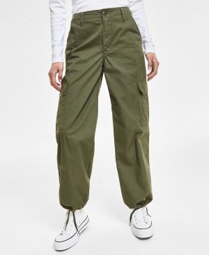 Женские мешковатые хлопковые брюки-карго с высокой посадкой '94 Levi's, зеленый Levi's