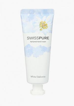Крем для рук Swiss Pure парфюмированный, Белый эдельвейс, 40 мл. Цвет: белый