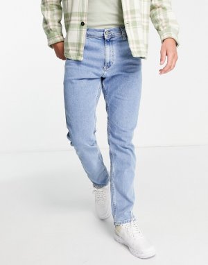 Голубые выбеленные джинсы свободного прямого кроя Ethan-Голубой Tommy Jeans