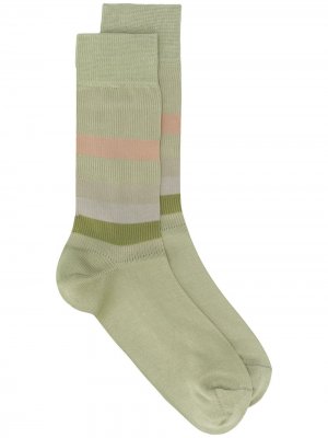 Полосатые носки Marni. Цвет: зеленый
