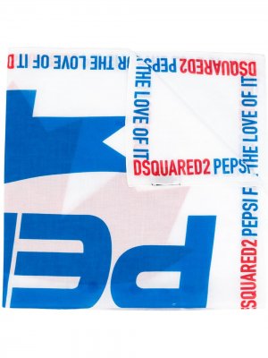 Платок с принтом Pepsi Dsquared2. Цвет: белый