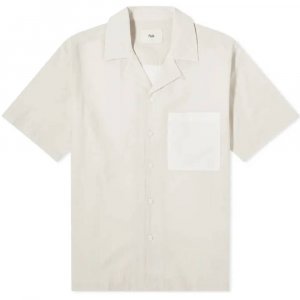 Рубашка с коротким рукавом Soft Collar, кремовый Folk