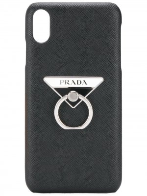 Чехол для iPhone XS Plus Prada. Цвет: черный