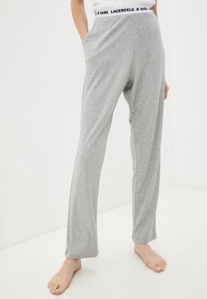 Брюки домашние Karl Lagerfeld. Цвет: серый