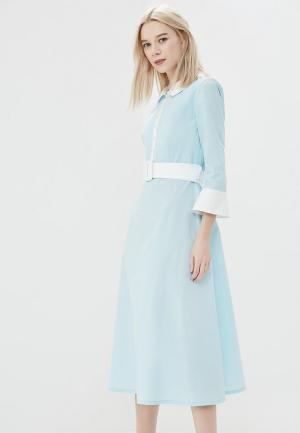 Платье Demurya Collection. Цвет: голубой