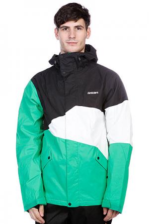 Куртка Snow Jacket Inventor Men Green Zimtstern. Цвет: белый,зеленый,черный