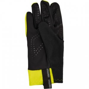 Всепогодные перчатки для бега , цвет Yellow Hi Viz Hestra
